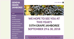 Desktop Screenshot of grapejamboree.com